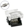 GloboStar® 70723 Αδιάβροχος Ταχυσύνδεσμος Ένωσης IP65 – Strip To Strip Connector για Ένωση 2 x RGB Αδιάβροχες Ταινίες LED Πλάτους 10mm