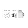 Faro Barcelona GRUND 92 Αδιάβροχο Χωνευτό Φωτιστικό Δαπέδου 13W COB LED 3000K IP67 – 70729