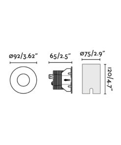 Faro Barcelona GRUND 92 Αδιάβροχο Χωνευτό Φωτιστικό Δαπέδου 13W COB LED 3000K IP67 – 70729