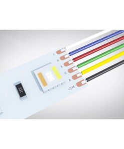 GloboStar® 70738 Εύκαμπτο Πλακέ Καλώδιο 1m RGB+CCT 6 x 0.25mm²