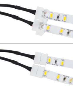 GloboStar® 70742 Καλώδιο Τροφοδοσίας DC για 2 Ταινίες LED από Female 2.1×5.5 σε 2 x 10mm 2 PIN Connector Μ32.3 x Π2 x Υ1cm