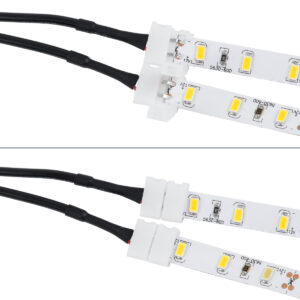 GloboStar® 70742 Καλώδιο Τροφοδοσίας DC για 2 Ταινίες LED από Female 2.1×5.5 σε 2 x 10mm 2 PIN Connector Μ32.3 x Π2 x Υ1cm