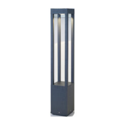 Faro Barcelona Κολωνάκι Κήπου AGRA LED 9W 3000K IP55 Σκούρου Γκρι Χρώματος – 70753