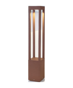 Faro Barcelona Φωτιστικό Κολωνάκι Κήπου AGRA LED 9W 3000K IP55 Χρώματος Σκουριάς – 70754
