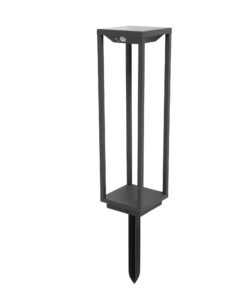 Faro Barcelona Φωτιστικό Κολωνάκι Κήπου Τύπου Καρφί SAURA Ηλιακό με Ανιχνευτή Κίνησης LED 2W 3000Κ IP54 Σκούρου Γκρι Χρώματος – 70774