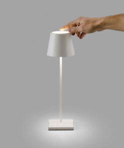 Φορητό Επαναφορτιζόμενο Πορτατιφ TOC Λευκό LED 2W 3000K Dimmable IP54 FARO – 70775