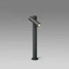 Faro Barcelona Φωτιστικό Κολωνάκι Κήπου Spy-2 Σκούρο Γκρι LED 6W H43cm – 70783