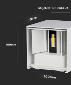 LED Φωτιστικό Τοίχου 5W V-TAC Λευκό Αδιάβροχο IP65 Φυσικό Λευκό 4000K – 217088