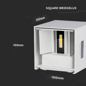 LED Φωτιστικό Τοίχου 5W V-TAC Λευκό Αδιάβροχο IP65 Φυσικό Λευκό 4000K – 217088