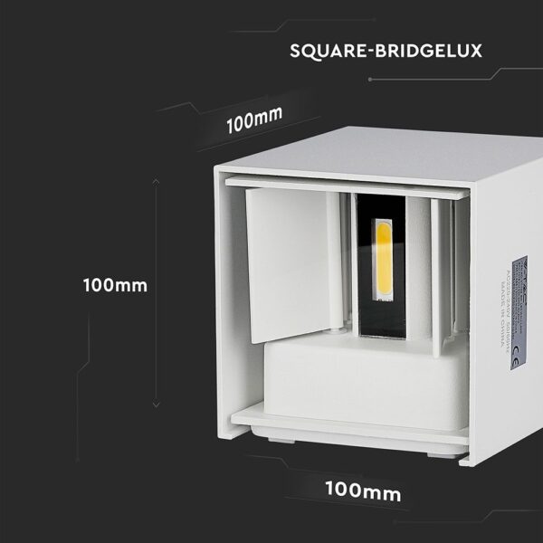 LED Φωτιστικό Τοίχου 5W V-TAC Λευκό Αδιάβροχο IP65 Φυσικό Λευκό 4000K – 217088