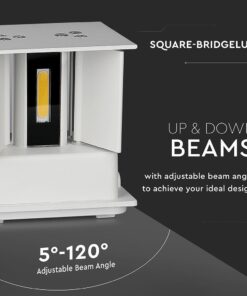 LED Φωτιστικό Τοίχου 5W V-TAC Λευκό Αδιάβροχο IP65 Φυσικό Λευκό 4000K – 217088