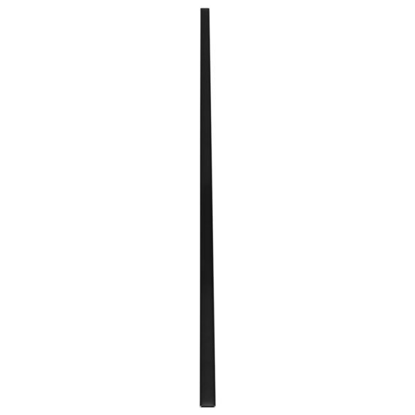 GloboStar® SURFACE-PROFILE 70810-1M Προφίλ Αλουμινίου – Βάση & Ψύκτρα Ταινίας LED με Μαύρο Φιμέ Κάλυμμα – Επιφανειακή Χρήση – Πατητό Κάλυμμα – Μαύρο – 1 Μέτρο – Μ100 x Π2.4 x Υ1.1cm