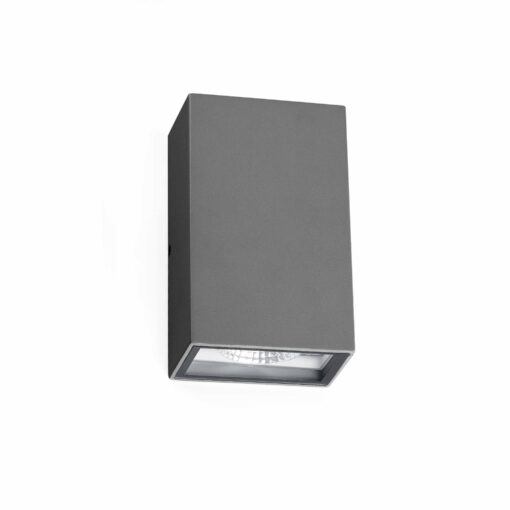 Faro Barcelona LING, Επιτοίχιο Φωτιστικό, Γκρι Χρώματος, IP54, 2 LED 6W 4000K – 70812