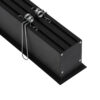 GloboStar® RECESS-PROFILE 70818-1M Προφίλ Αλουμινίου – Βάση & Ψύκτρα Ταινίας LED με Λευκό Γαλακτερό Κάλυμμα – Χωνευτή Χρήση – Πατητό Κάλυμμα – Μαύρο – 1 Μέτρο – Μ100 x Π7.5 x Υ7cm