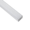 GloboStar® SURFACE-PROFILE 70824-1M Προφίλ Αλουμινίου – Βάση & Ψύκτρα Ταινίας LED με Λευκό Γαλακτερό Κάλυμμα – Επιφανειακή Χρήση – Πατητό Κάλυμμα – Ασημί – 1 Μέτρο – Μ100 x Π3 x Υ2cm