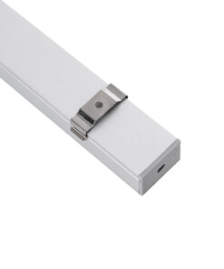 GloboStar® SURFACE-PROFILE 70824-1M Προφίλ Αλουμινίου – Βάση & Ψύκτρα Ταινίας LED με Λευκό Γαλακτερό Κάλυμμα – Επιφανειακή Χρήση – Πατητό Κάλυμμα – Ασημί – 1 Μέτρο – Μ100 x Π3 x Υ2cm