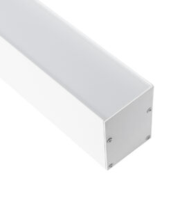 GloboStar® SURFACEPENDANT-PROFILE 70827-1M Προφίλ Αλουμινίου – Βάση & Ψύκτρα Ταινίας LED με Λευκό Γαλακτερό Κάλυμμα – Επιφανειακή & Κρεμαστή Χρήση – Πατητό Κάλυμμα – Λευκό – 1 Μέτρο – Μ100 x Π5 x Υ7cm