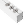 GloboStar® SURFACEPENDANT-PROFILE 70827-1M Προφίλ Αλουμινίου – Βάση & Ψύκτρα Ταινίας LED με Λευκό Γαλακτερό Κάλυμμα – Επιφανειακή & Κρεμαστή Χρήση – Πατητό Κάλυμμα – Λευκό – 1 Μέτρο – Μ100 x Π5 x Υ7cm