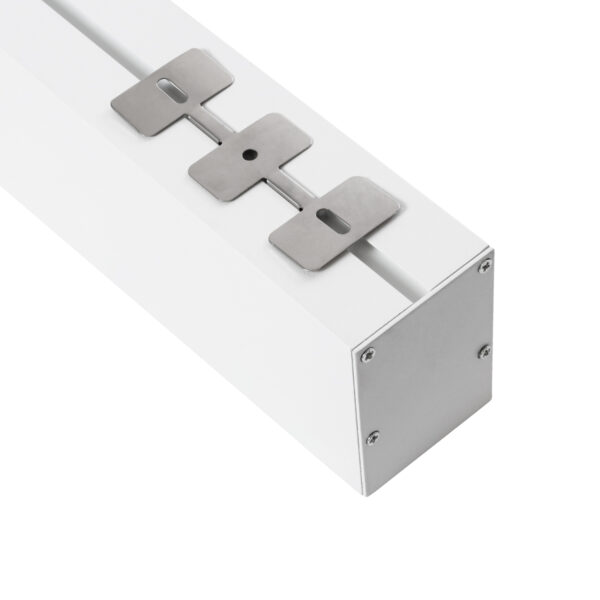 GloboStar® SURFACEPENDANT-PROFILE 70827-1M Προφίλ Αλουμινίου – Βάση & Ψύκτρα Ταινίας LED με Λευκό Γαλακτερό Κάλυμμα – Επιφανειακή & Κρεμαστή Χρήση – Πατητό Κάλυμμα – Λευκό – 1 Μέτρο – Μ100 x Π5 x Υ7cm
