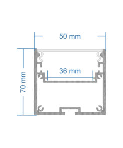GloboStar® SURFACEPENDANT-PROFILE 70828-1M Προφίλ Αλουμινίου – Βάση & Ψύκτρα Ταινίας LED με Λευκό Γαλακτερό Κάλυμμα – Επιφανειακή & Κρεμαστή Χρήση – Πατητό Κάλυμμα – Μαύρο – 1 Μέτρο – Μ100 x Π5 x Υ7cm
