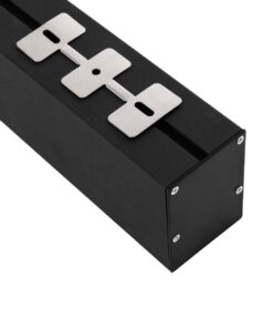 GloboStar® SURFACEPENDANT-PROFILE 70828-1M Προφίλ Αλουμινίου – Βάση & Ψύκτρα Ταινίας LED με Λευκό Γαλακτερό Κάλυμμα – Επιφανειακή & Κρεμαστή Χρήση – Πατητό Κάλυμμα – Μαύρο – 1 Μέτρο – Μ100 x Π5 x Υ7cm