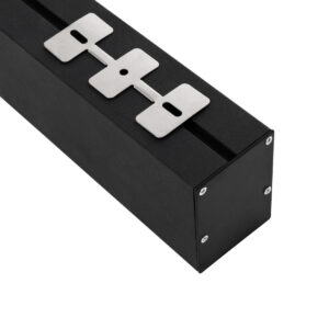 GloboStar® SURFACEPENDANT-PROFILE 70828-1M Προφίλ Αλουμινίου – Βάση & Ψύκτρα Ταινίας LED με Λευκό Γαλακτερό Κάλυμμα – Επιφανειακή & Κρεμαστή Χρήση – Πατητό Κάλυμμα – Μαύρο – 1 Μέτρο – Μ100 x Π5 x Υ7cm