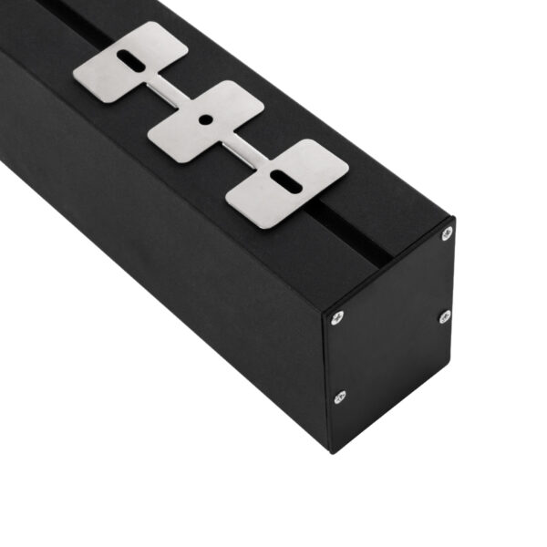 GloboStar® SURFACEPENDANT-PROFILE 70828-1M Προφίλ Αλουμινίου – Βάση & Ψύκτρα Ταινίας LED με Λευκό Γαλακτερό Κάλυμμα – Επιφανειακή & Κρεμαστή Χρήση – Πατητό Κάλυμμα – Μαύρο – 1 Μέτρο – Μ100 x Π5 x Υ7cm