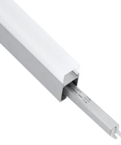 GloboStar® SURFACEPENDANT-PROFILE 70830-3M Προφίλ Αλουμινίου – Βάση & Ψύκτρα Ταινίας LED με Λευκό Γαλακτερό Κάλυμμα – Επιφανειακή & Κρεμαστή Χρήση – Πατητό Κάλυμμα – Ασημί – 3 Μέτρα – Μ300 x Π3.5 x Υ7.4cm