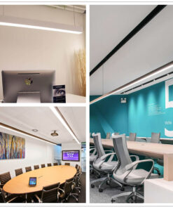 GloboStar® SURFACEPENDANT-PROFILE 70830-3M Προφίλ Αλουμινίου – Βάση & Ψύκτρα Ταινίας LED με Λευκό Γαλακτερό Κάλυμμα – Επιφανειακή & Κρεμαστή Χρήση – Πατητό Κάλυμμα – Ασημί – 3 Μέτρα – Μ300 x Π3.5 x Υ7.4cm