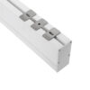 GloboStar® SURFACEPENDANT-PROFILE 70831-1M Προφίλ Αλουμινίου – Βάση & Ψύκτρα Ταινίας LED με Λευκό Γαλακτερό Κάλυμμα – Επιφανειακή & Κρεμαστή Χρήση – Πατητό Κάλυμμα – Λευκό – 1 Μέτρο – Μ100 x Π3.5 x Υ7.4cm