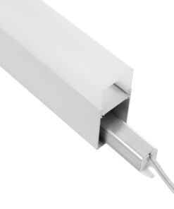 GloboStar® SURFACEPENDANT-PROFILE 70831-1M Προφίλ Αλουμινίου – Βάση & Ψύκτρα Ταινίας LED με Λευκό Γαλακτερό Κάλυμμα – Επιφανειακή & Κρεμαστή Χρήση – Πατητό Κάλυμμα – Λευκό – 1 Μέτρο – Μ100 x Π3.5 x Υ7.4cm