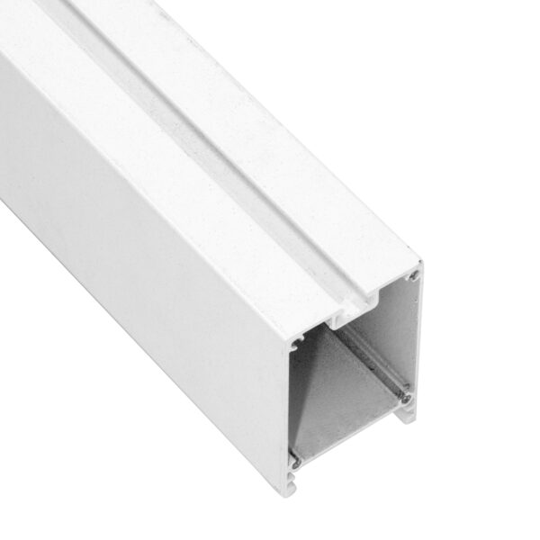 GloboStar® SURFACEPENDANT-PROFILE 70831-3M Προφίλ Αλουμινίου – Βάση & Ψύκτρα Ταινίας LED με Λευκό Γαλακτερό Κάλυμμα – Επιφανειακή & Κρεμαστή Χρήση – Πατητό Κάλυμμα – Λευκό – 3 Μέτρα – Μ300 x Π3.5 x Υ7.4cm
