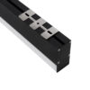 GloboStar® SURFACEPENDANT-PROFILE 70832-1M Προφίλ Αλουμινίου – Βάση & Ψύκτρα Ταινίας LED με Λευκό Γαλακτερό Κάλυμμα – Επιφανειακή & Κρεμαστή Χρήση – Πατητό Κάλυμμα – Μαύρο – 1 Μέτρο – Μ100 x Π3.5 x Υ7.4cm