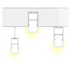 GloboStar® SURFACEPENDANT-PROFILE 70832-1M Προφίλ Αλουμινίου – Βάση & Ψύκτρα Ταινίας LED με Λευκό Γαλακτερό Κάλυμμα – Επιφανειακή & Κρεμαστή Χρήση – Πατητό Κάλυμμα – Μαύρο – 1 Μέτρο – Μ100 x Π3.5 x Υ7.4cm