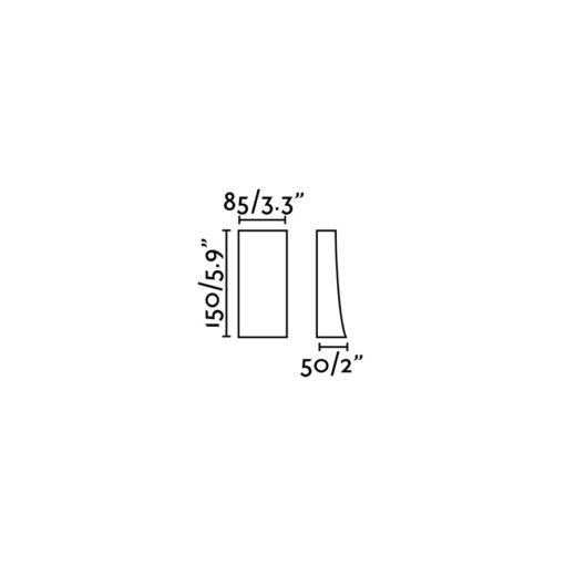 Φωτιστικό τοίχου NAIROBI καφέ IP54 6W LED 3000K FARO – 70832