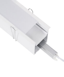 GloboStar® RECESS-PROFILE 70833-1M Προφίλ Αλουμινίου – Βάση & Ψύκτρα Ταινίας LED με Λευκό Γαλακτερό Κάλυμμα – Χωνευτή Χρήση – Πατητό Κάλυμμα – Λευκό – 1 Μέτρο – Μ100 x Π7.5 x Υ7cm