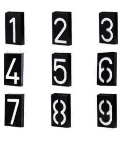 GloboStar® 71518 Αυτόνομο Ηλιακό Φωτιστικό LED SMD 1W 100lm με Ενσωματωμένη Μπαταρία 1000mAh – Φωτοβολταϊκό Πάνελ με Αισθητήρα Ημέρας-Νύχτας για Αρίθμηση Δρόμου με Αριθμό 8 Αδιάβροχο IP55 Ψυχρό Λευκό 6000K