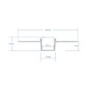 GloboStar® 70838-1M Χωνευτό Γωνιακό για Γυψοσανίδα – Trimless Προφίλ Αλουμινίου Ανοδιωμένο με Λευκό Οπάλ Κάλυμμα για 1 Σειρά Ταινίας LED Πατητό – Press On 1 Μέτρο