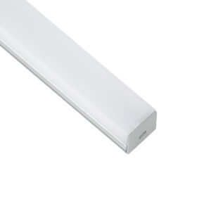 GloboStar® SURFACEPENDANT-PROFILE 70847-1M Προφίλ Αλουμινίου – Βάση & Ψύκτρα Ταινίας LED με Λευκό Γαλακτερό Κάλυμμα – Επιφανειακή & Κρεμαστή Χρήση – Πατητό Κάλυμμα – Ασημί – 1 Μέτρο – Μ100 x Π2.6 x Υ2.3cm