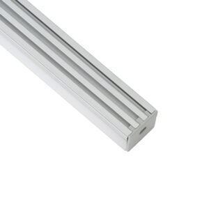 GloboStar® SURFACEPENDANT-PROFILE 70847-1M Προφίλ Αλουμινίου – Βάση & Ψύκτρα Ταινίας LED με Λευκό Γαλακτερό Κάλυμμα – Επιφανειακή & Κρεμαστή Χρήση – Πατητό Κάλυμμα – Ασημί – 1 Μέτρο – Μ100 x Π2.6 x Υ2.3cm