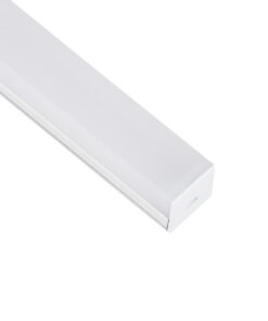 GloboStar® SURFACEPENDANT-PROFILE 70848-1M Προφίλ Αλουμινίου – Βάση & Ψύκτρα Ταινίας LED με Λευκό Γαλακτερό Κάλυμμα – Επιφανειακή & Κρεμαστή Χρήση – Πατητό Κάλυμμα – Λευκό – 1 Μέτρο – Μ100 x Π2.6 x Υ2.3cm