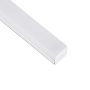 GloboStar® SURFACEPENDANT-PROFILE 70848-1M Προφίλ Αλουμινίου – Βάση & Ψύκτρα Ταινίας LED με Λευκό Γαλακτερό Κάλυμμα – Επιφανειακή & Κρεμαστή Χρήση – Πατητό Κάλυμμα – Λευκό – 1 Μέτρο – Μ100 x Π2.6 x Υ2.3cm