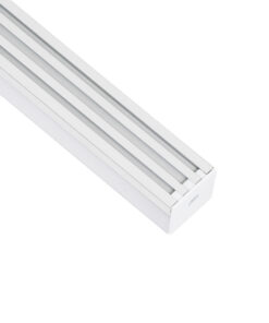 GloboStar® SURFACEPENDANT-PROFILE 70848-1M Προφίλ Αλουμινίου – Βάση & Ψύκτρα Ταινίας LED με Λευκό Γαλακτερό Κάλυμμα – Επιφανειακή & Κρεμαστή Χρήση – Πατητό Κάλυμμα – Λευκό – 1 Μέτρο – Μ100 x Π2.6 x Υ2.3cm