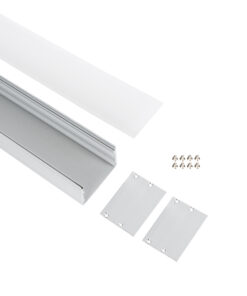GloboStar® UNDERGROUND-PROFILE 70860-1M Προφίλ Αλουμινίου – Βάση & Ψύκτρα Ταινίας LED με Λευκό Γαλακτερό Κάλυμμα – Ενδοδαπέδια Χωνευτή Χρήση σε Δρόμους – Πατητό Κάλυμμα Υψηλής Αντοχής & Ανθεκτικότητας σε Βάρος – Ασημί – 1 Μέτρο – Μ100 x Π5 x Υ3.5cm
