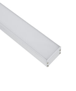 GloboStar® UNDERGROUND-PROFILE 70860-1M Προφίλ Αλουμινίου – Βάση & Ψύκτρα Ταινίας LED με Λευκό Γαλακτερό Κάλυμμα – Ενδοδαπέδια Χωνευτή Χρήση σε Δρόμους – Πατητό Κάλυμμα Υψηλής Αντοχής & Ανθεκτικότητας σε Βάρος – Ασημί – 1 Μέτρο – Μ100 x Π5 x Υ3.5cm
