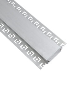 GloboStar® PLASTERBOARD-PROFILE 70861-3M Προφίλ Αλουμινίου – Βάση & Ψύκτρα Ταινίας LED με Λευκό Γαλακτερό Κάλυμμα – Χωνευτή Χρήση σε Γυψοσανίδα – Trimless – Πατητό Κάλυμμα – Ασημί – 3 Μέτρα – Πακέτο 5 Τεμαχίων – Μ300 x Π7.8 x Υ1.4cm