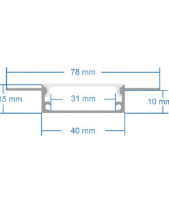 GloboStar® PLASTERBOARD-PROFILE 70861-3M Προφίλ Αλουμινίου – Βάση & Ψύκτρα Ταινίας LED με Λευκό Γαλακτερό Κάλυμμα – Χωνευτή Χρήση σε Γυψοσανίδα – Trimless – Πατητό Κάλυμμα – Ασημί – 3 Μέτρα – Πακέτο 5 Τεμαχίων – Μ300 x Π7.8 x Υ1.4cm