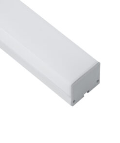 GloboStar® SURFACEPENDANT-PROFILE 70864-1M Προφίλ Αλουμινίου – Βάση & Ψύκτρα Ταινίας LED με Λευκό Γαλακτερό Κάλυμμα – Επιφανειακή & Κρεμαστή Χρήση – Πατητό Κάλυμμα – Ασημί – 1 Μέτρο – Μ100 x Π4.5 x Υ4.2cm