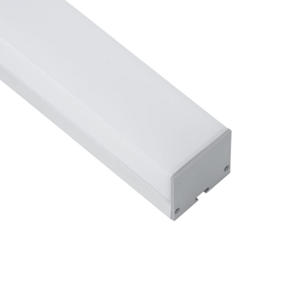 GloboStar® SURFACEPENDANT-PROFILE 70864-1M Προφίλ Αλουμινίου – Βάση & Ψύκτρα Ταινίας LED με Λευκό Γαλακτερό Κάλυμμα – Επιφανειακή & Κρεμαστή Χρήση – Πατητό Κάλυμμα – Ασημί – 1 Μέτρο – Μ100 x Π4.5 x Υ4.2cm