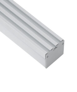 GloboStar® SURFACEPENDANT-PROFILE 70864-1M Προφίλ Αλουμινίου – Βάση & Ψύκτρα Ταινίας LED με Λευκό Γαλακτερό Κάλυμμα – Επιφανειακή & Κρεμαστή Χρήση – Πατητό Κάλυμμα – Ασημί – 1 Μέτρο – Μ100 x Π4.5 x Υ4.2cm